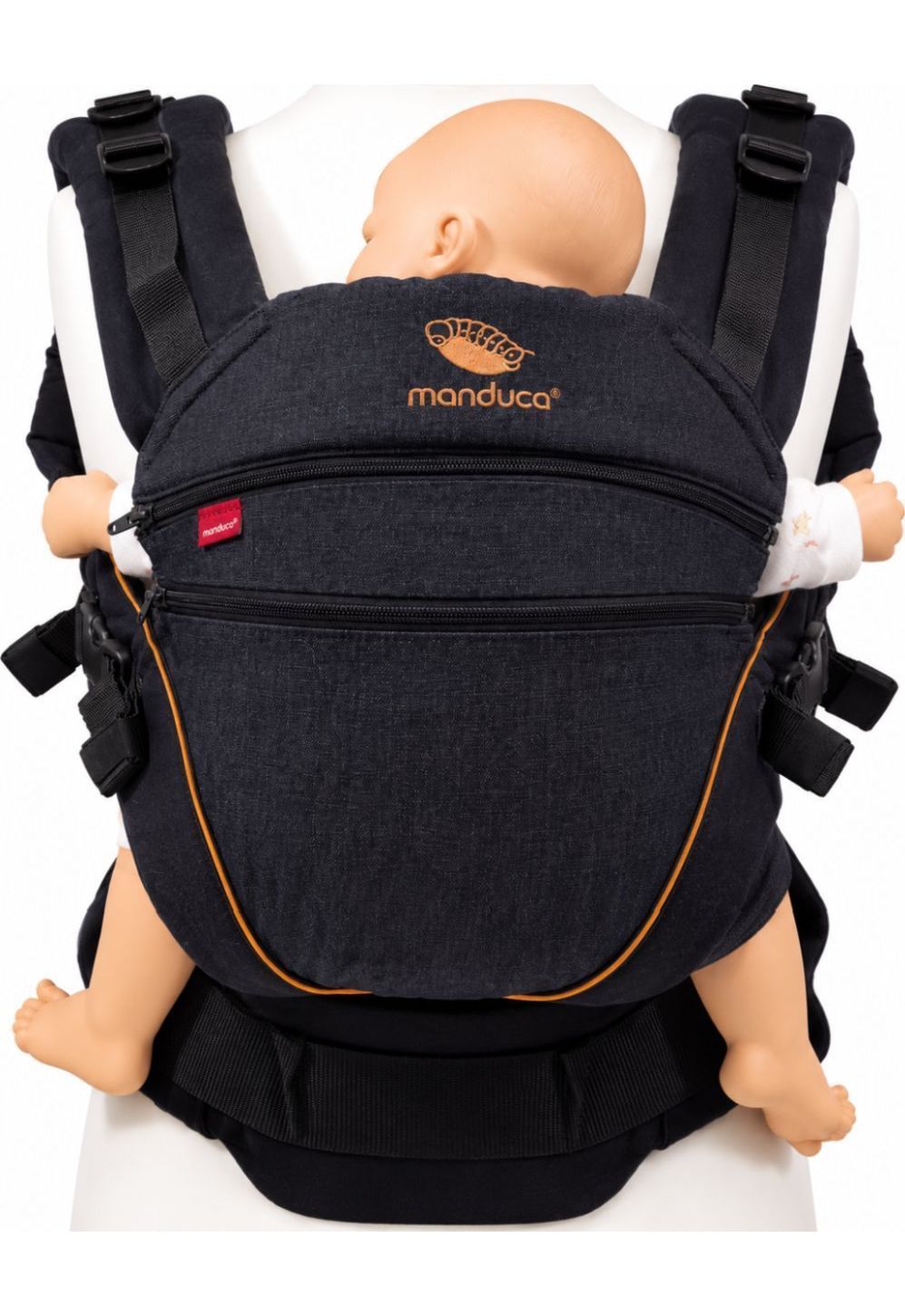 Manduca XT Cotton denimblack-toffee
