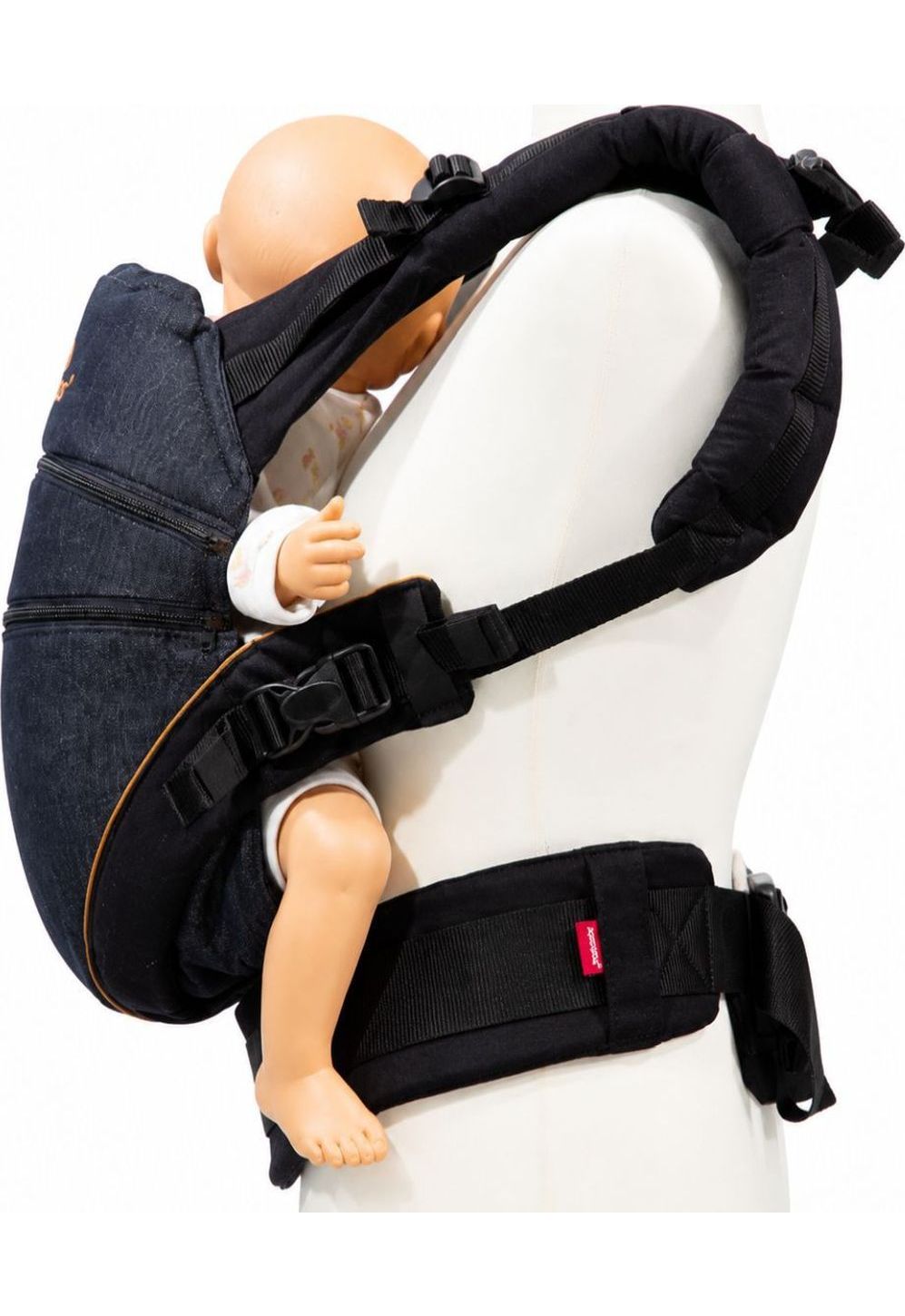 Manduca XT Babytrage denimblack toffee front