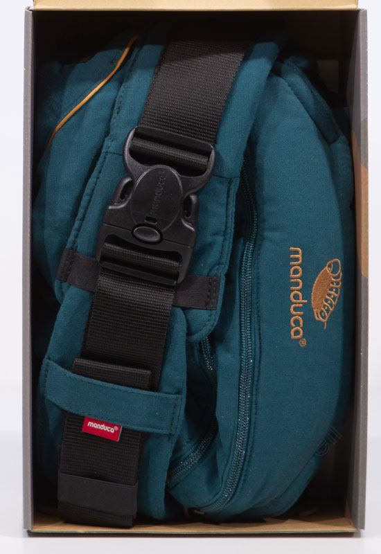 Manduca XT Babytrage denimteal toffee detail