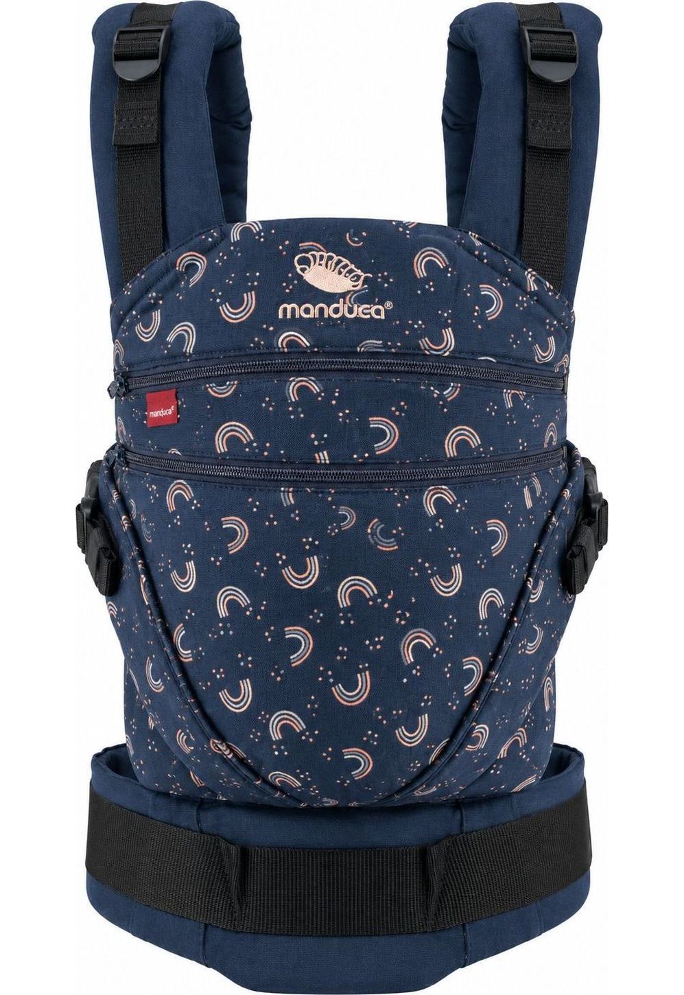 Manduca XT Babytrage Limited Edition Rainbow night front