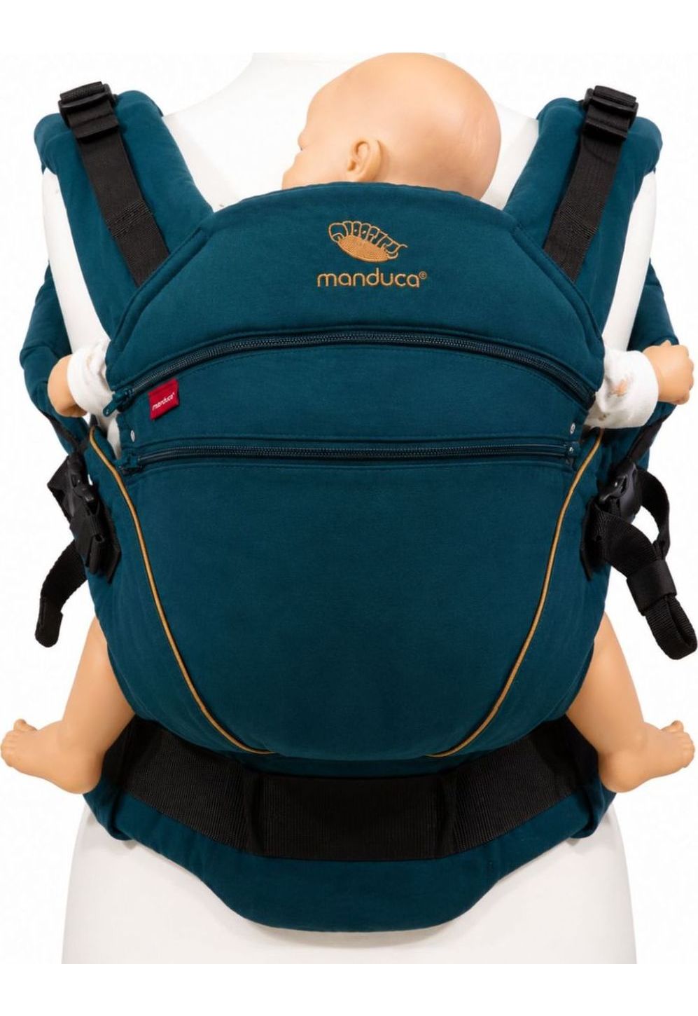 Manduca XT Cotton denimteal-toffee
