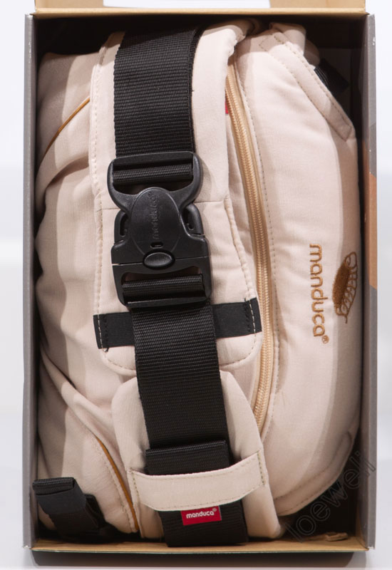 Manduca XT Babytrage denimpowder toffee detail